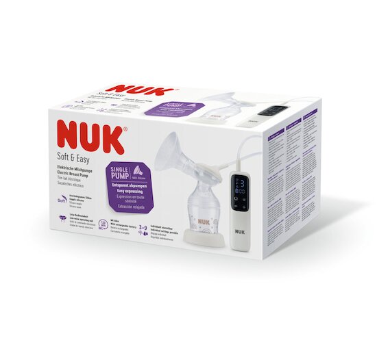 Tire-lait électronique Soft & Easy Simple Arc-en-ciel  de Nuk Tire-lait électronique Soft & Easy Simple Arc-en-ciel  de Nuk