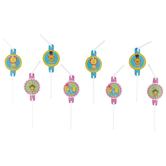 8 pailles flexibles Fisher Price