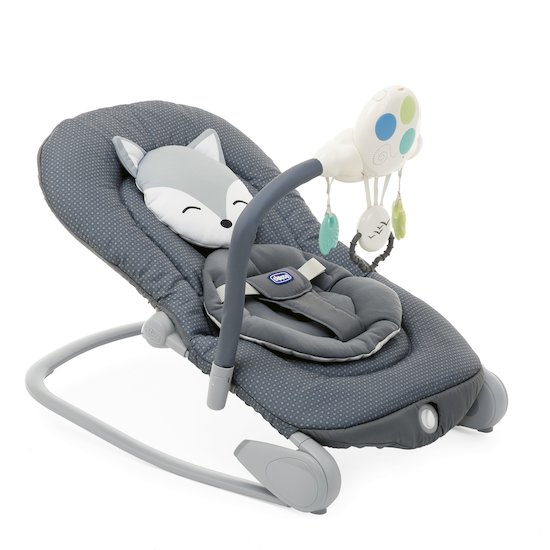 Transat bébé en acier avec jouets et un coussin de siège-repose-pied et  dossier réglables-gris-77 x 44 x 58 cm - Conforama