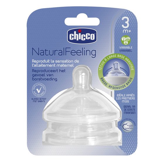 2x tétine NaturalFeeling  Débit variable de Chicco