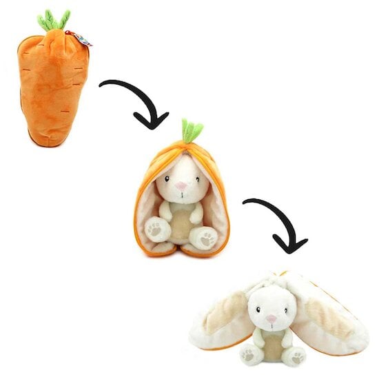 Flipetz Peluche 2 en 1 - Lapin & Carotte   de Les Déglingos