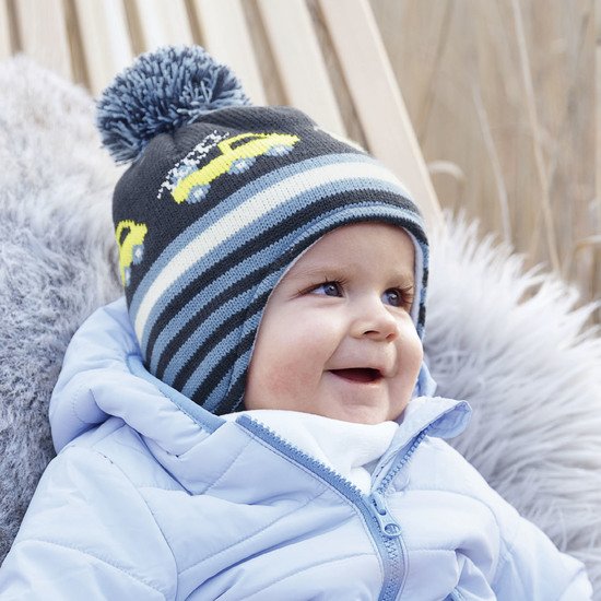 Bonnet  Marine imprimé camions  de Sterntaler Bonnet  Marine imprimé camions  de Sterntaler