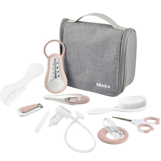 Trousse de toilette nomade 10 accessoires Pink  de Béaba