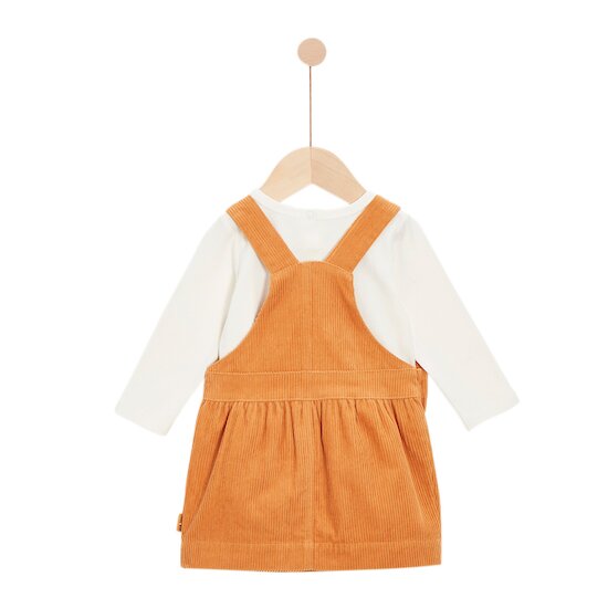 Cœur de pain d'épice Robe et Tee-shirt coton Ecru  de P'tit bisou Cœur de pain d'épice Robe et Tee-shirt coton Ecru  de P'tit bisou
