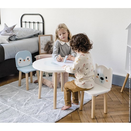 Table et 2 chaises (bois) Banquise  de Janod Table et 2 chaises (bois) Banquise  de Janod