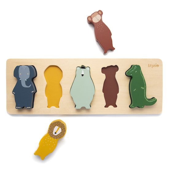 Puzzle de formes en bois Animaux  de Trixie