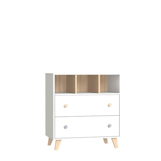 Colette Commode avec plan à langer Blanc  de Bisal