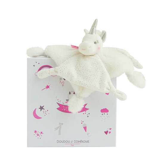 Doudou licorne Argent  de Doudou et Compagnie