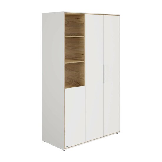 Lieven Armoire 3 portes 3 niches Blanc  de Paidi