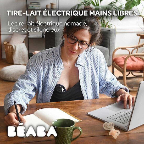 Tire-lait électrique mains libres Bleu nuit  de Béaba Tire-lait électrique mains libres Bleu nuit  de Béaba