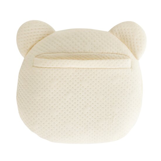 Coussin cale-tête P'tit Panda Organic Ecru  de Candide Coussin cale-tête P'tit Panda Organic Ecru  de Candide