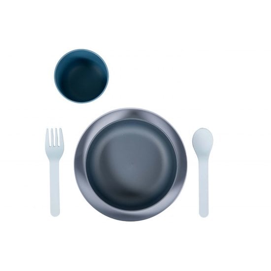 B-Set Vaisselle Bio 5 pièces Bleu  de Bo Jungle