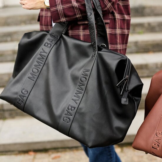 Sac à langer Mommy Bag Signature Simili Cuir Noir  de Childhome
