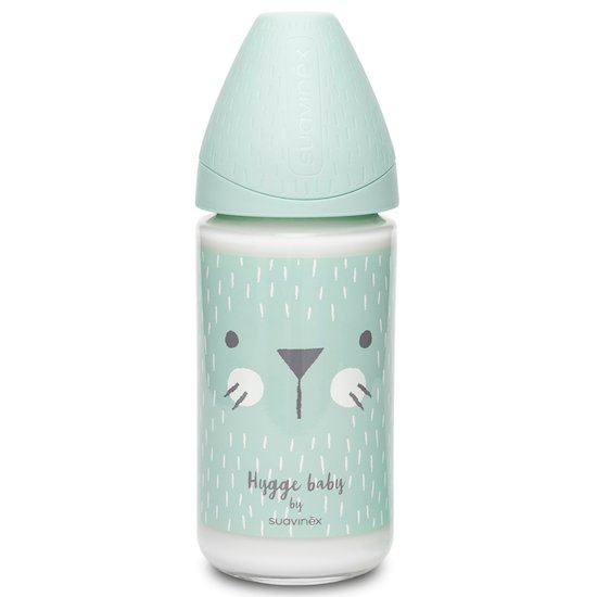 Hygge Biberon en verre Menthe 240 ml de Suavinex