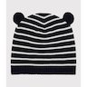 Bonnet en coton rayé