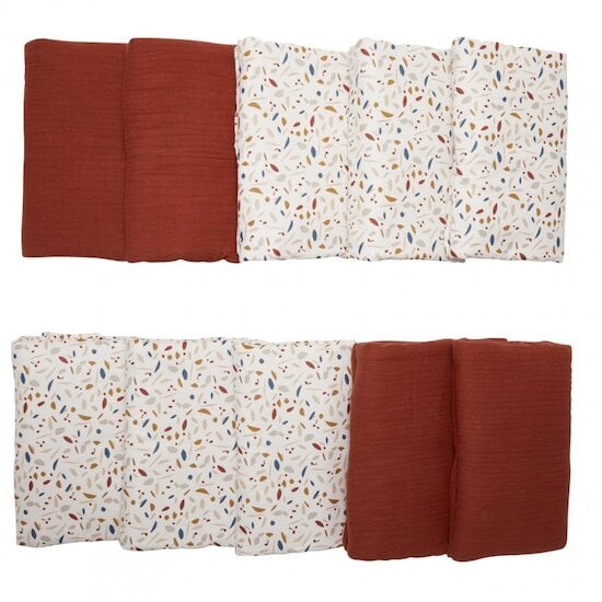 BB&Co - Maxi panier de rangement à anses multicolore/ émeraude Baby