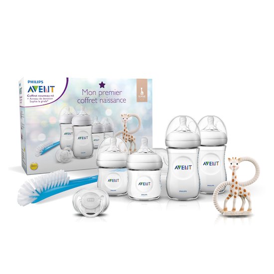 Kit biberon plastique Sophie la girafe Transparent  de Philips AVENT