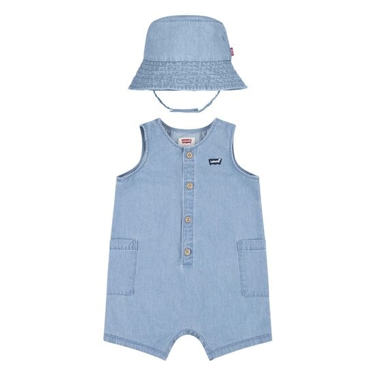 Ensemble Barboteuse + Bob Denim  de Levi's Kids