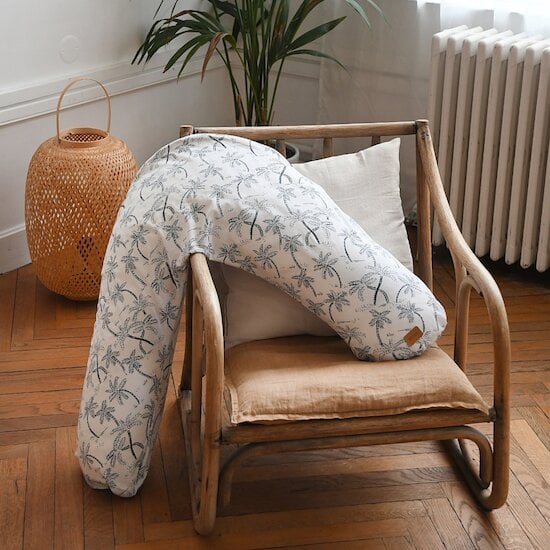 Coussin d'allaitement Big Flopsy™ Palm Tree Blanc  de Béaba