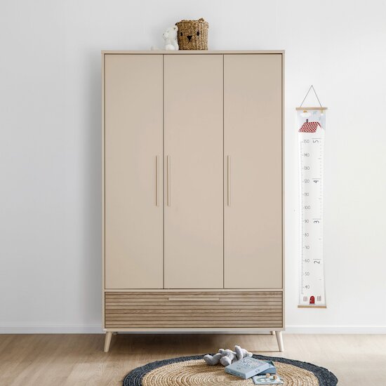 Armoire 3 portes Eefje Beige  de Paidi Armoire 3 portes Eefje Beige  de Paidi