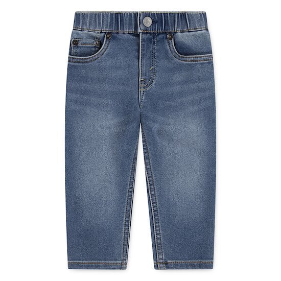 Pantalon slim en coton dobby Bleu  de Levi's Kids