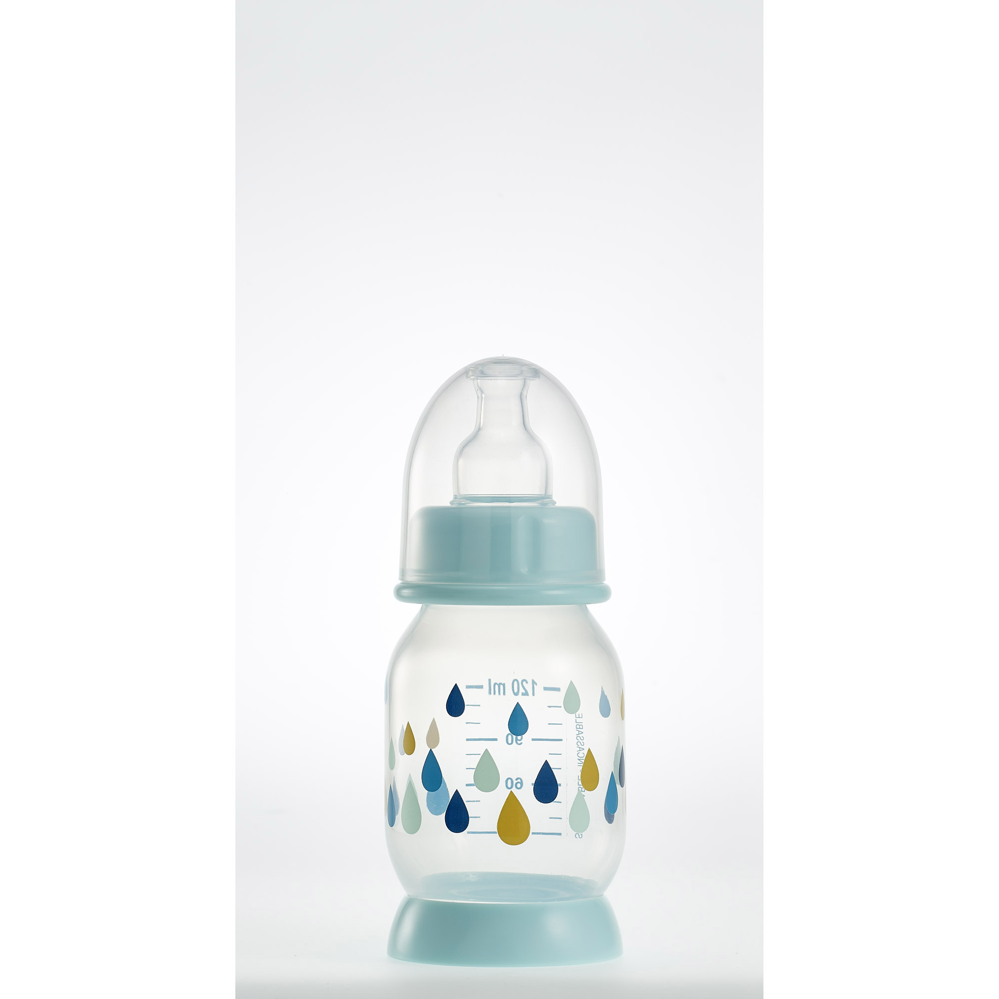Biberon Rainbow Blue 120 ml Béaba, Biberons PP (polypropylène) Aubert