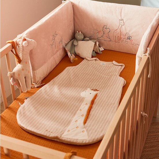 Tiga, Stegi & Ops Gigoteuse en Veloudoux Tiga Beige 0-6 mois de Noukies