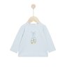 Bleu Ballerine Tee-shirt manches longues