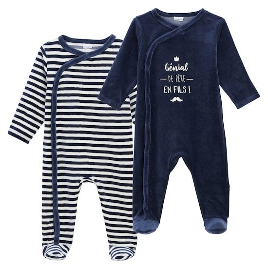 Petit Cocon Lot 2 Pyjamas Shadow  de P'tit bisou