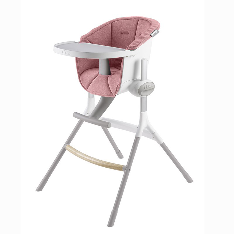 Housse de chaise haute à double ceinture, housse de chaise haute pour bébé,  version améliorée, pour chaise haute en bois ou de restaurant, matériau  robuste et robuste, gris