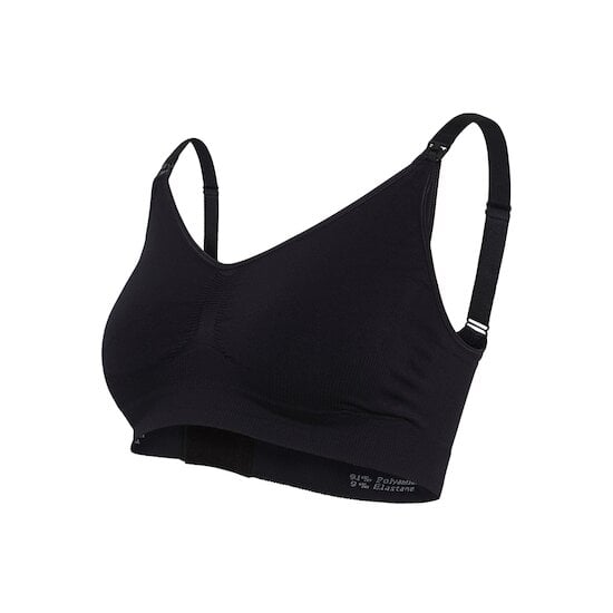 Soutien-gorge d'allaitement rembourré sans coutures Noir S de Carriwell