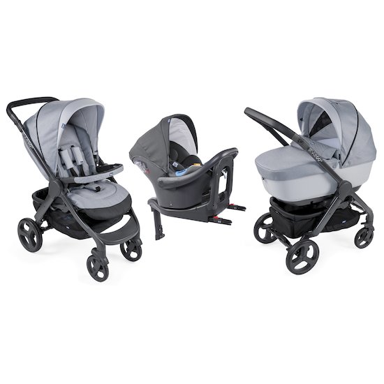 Trio StyleGo Up i-Size Bebecare  Light Grey  de Chicco