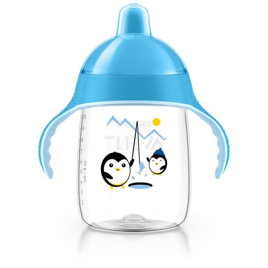 Tasse bec anti-fuite pingouin 340ml Bleu 340 ml de Philips AVENT