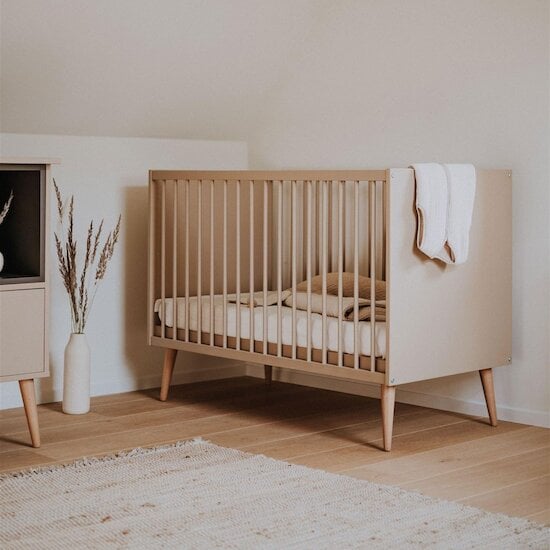 Cocoon Lit bébé Latte 60 x 120 cm de Quax Cocoon Lit bébé Latte 60 x 120 cm de Quax