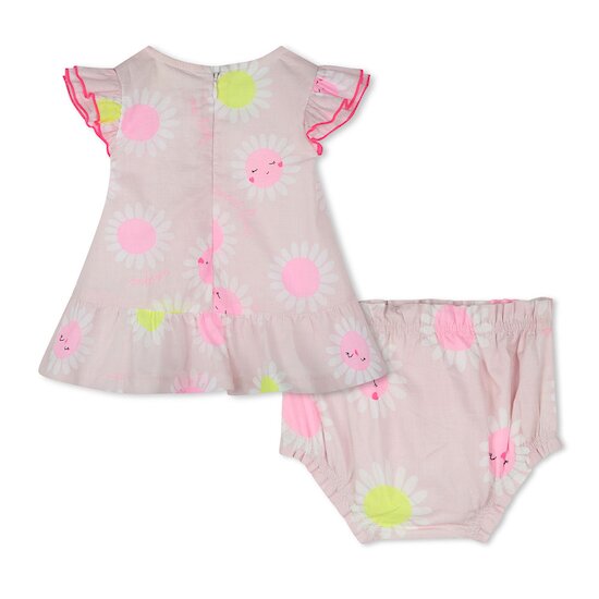 Ensemble Robe + bloomer en coton Rose 18 mois de Billieblush Ensemble Robe + bloomer en coton Rose 18 mois de Billieblush