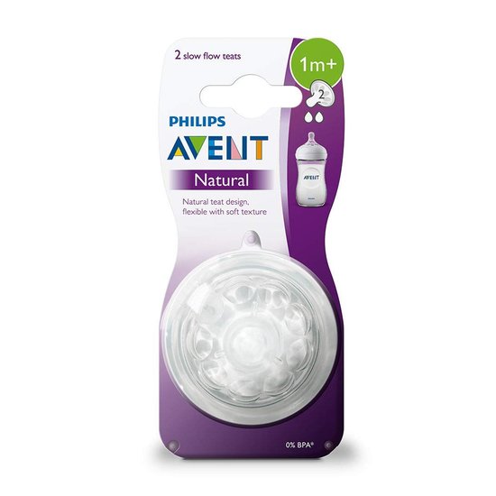 Lot 2 tétines Natural 2.0 débit lent   1M+ de Philips AVENT Lot 2 tétines Natural 2.0 débit lent   1M+ de Philips AVENT