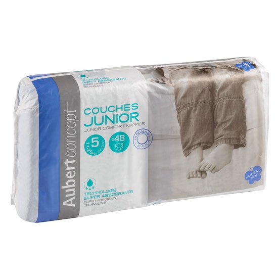 Couches junior (taille 5)  Pack de 48 de Aubert concept