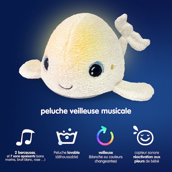 Peluche musicale et lumineuse - Tranquil whale, Bébé (18 mois & moins)