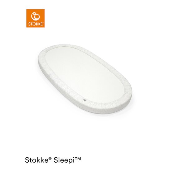 Drap-housse Sleepi™ V3 Gris clair  de Stokke® Drap-housse Sleepi™ V3 Gris clair  de Stokke®