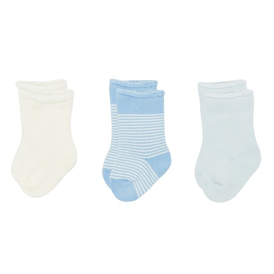 Trio de chaussettes bébé en tricot