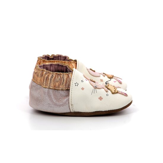 Chaussons Dancing Mouse Marine et rose de Robeez, Chaussons Fille : Aubert