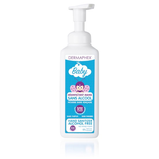 Mousse désinfectante Bleu 600 ml de Dermaphex Baby