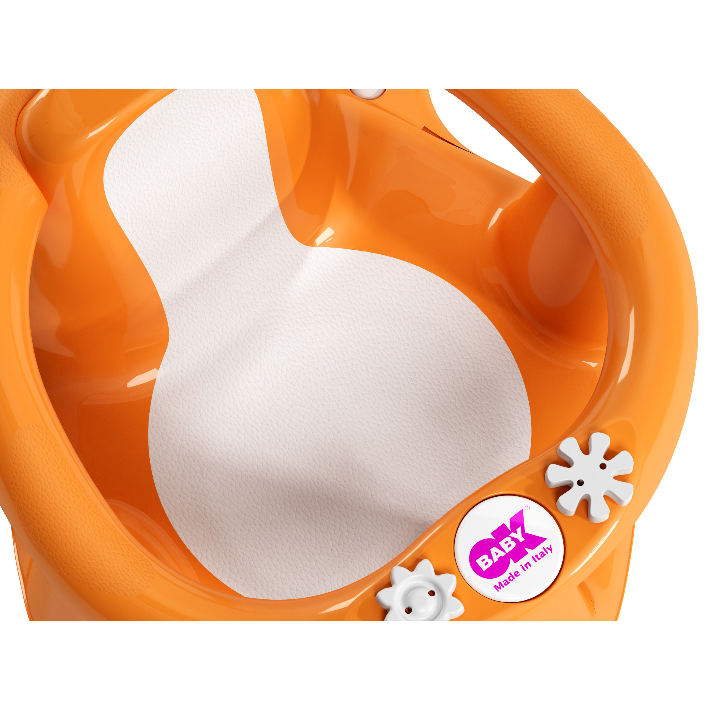 Flipper Evolution siège de bain Orange de OK Baby, Fauteuils de bain :  Aubert Suisse
