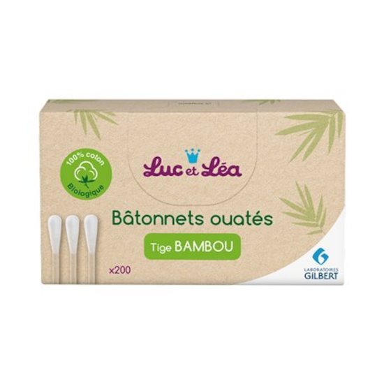 Bâtonnets ouatés tige bambou x200   de Luc et Léa