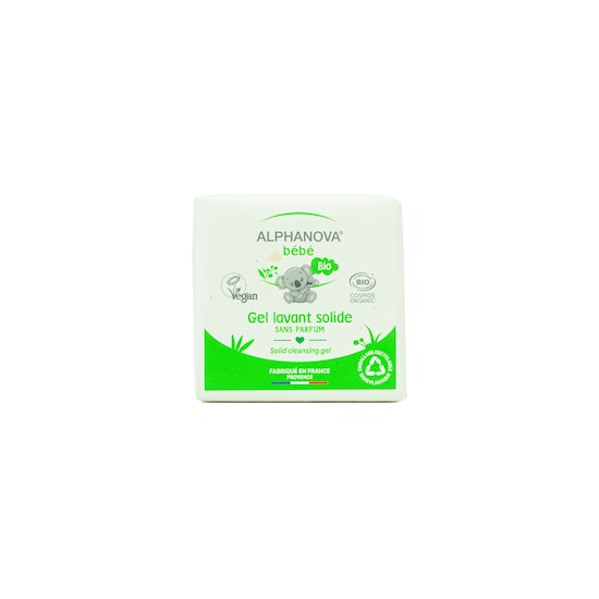 Gel Lavant Bébé Solide Bio Huile d'olive 100 gr de Alphanova bébé