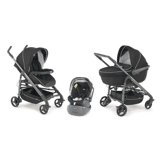 poussette trio love black chicco