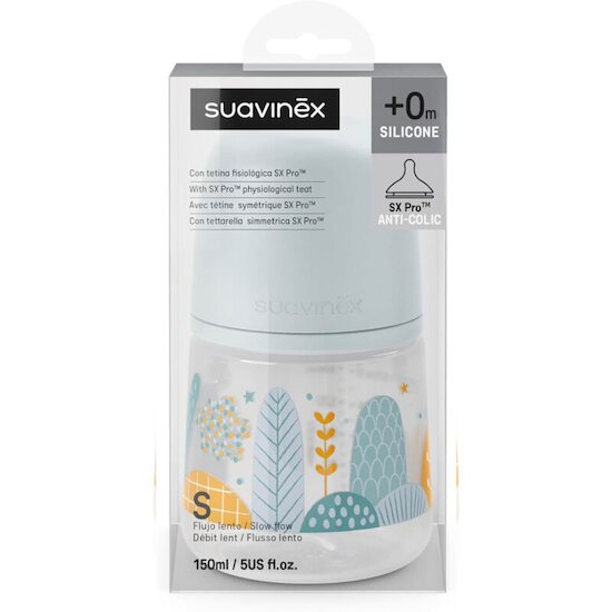 Biberon avec tétine SX Pro Débit M Dreams Bleu 150 ml de Suavinex