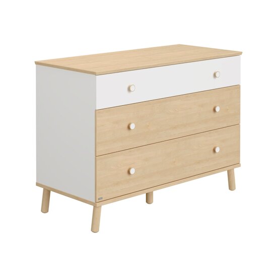 Ylvie Commode 3 tiroirs 1 blanc / 2 bouleau  de Paidi