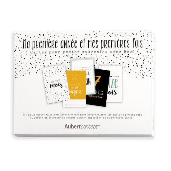 Set de 12 cartes 1ère année   de Aubert concept