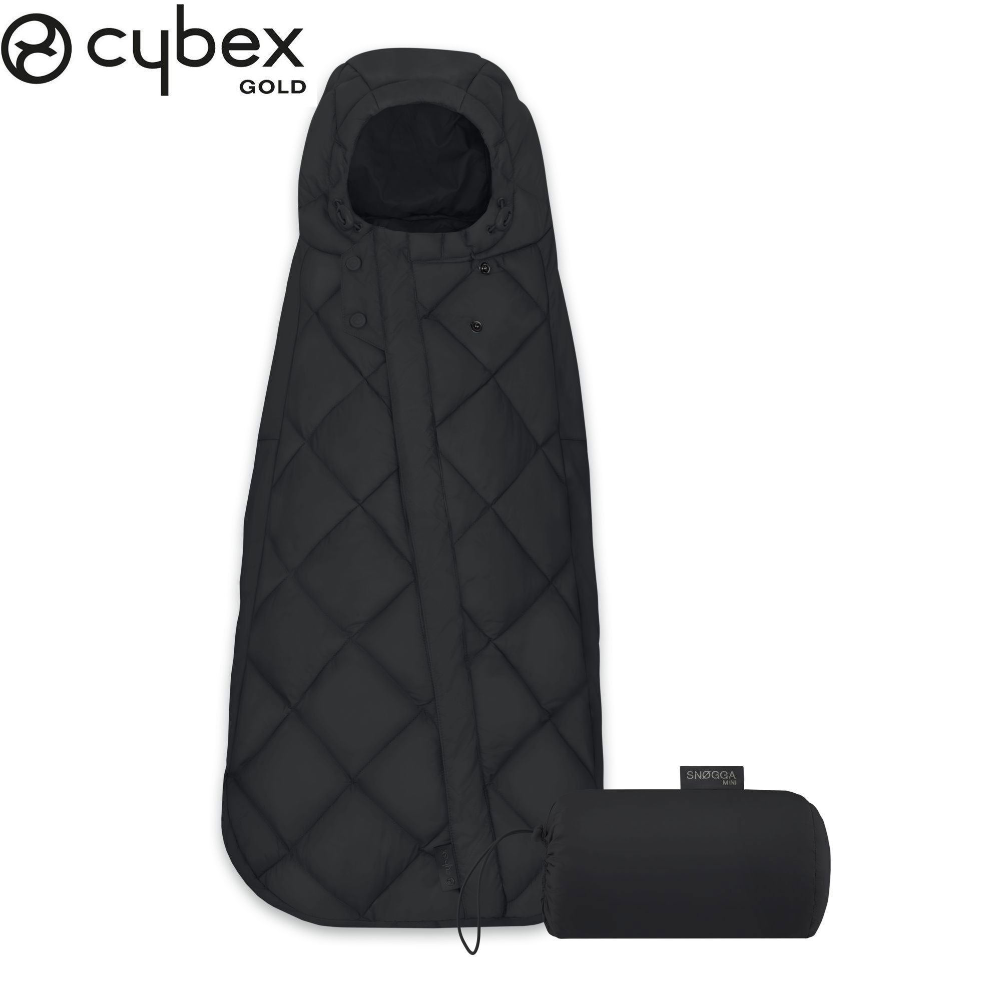 Cybex - Chancelière mini Snogga Deep black pour siège-auto
